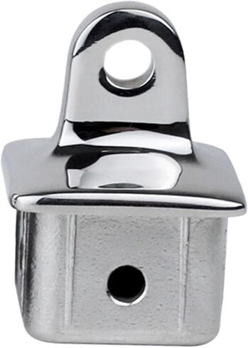 Square Tubing Top Eye End Cap Hardware Equipment Parts Mirror Polished Boat Sliding Cap Marine Bimini Fitting for Awning in Kuwait