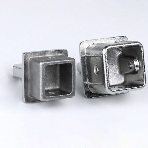 Square Tubing Top Eye End Cap Hardware Equipment Parts Mirror Polished Boat Sliding Cap Marine Bimini Fitting for Awning in Kuwait