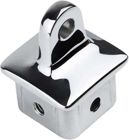 Square Tubing Top Eye End Cap Hardware Equipment Parts Mirror Polished Boat Sliding Cap Marine Bimini Fitting for Awning in Kuwait