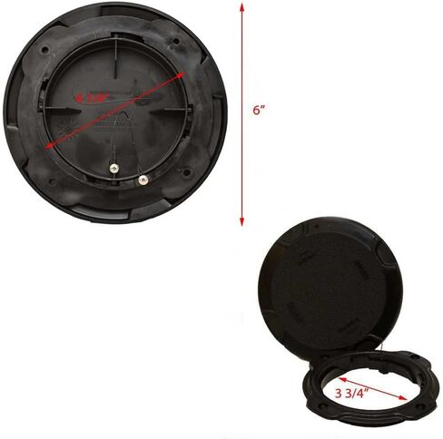 Innovative Boat Washdown Access Lid 510-109WD | 4Inch Black in Saudi Arabia