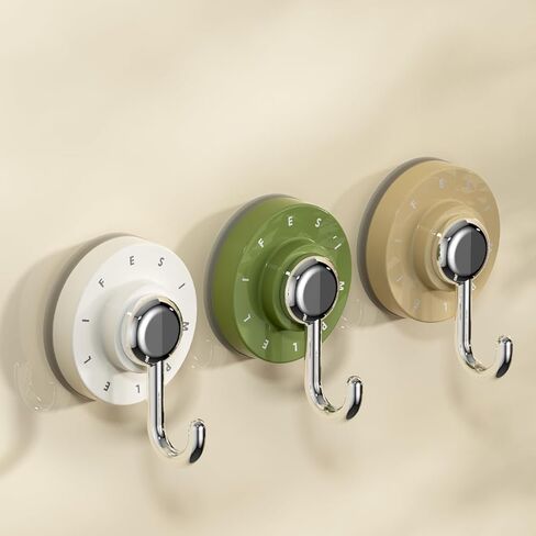 Home & I Cupt Cup Hooks - Heavy Duty ، Heatproof and Resulable Hooks للحمام والمطبخ - قابلة للتعديل ، 2 عبوة ، لا توجد أدوات مطلوبة (2 عبوة) in Kuwait