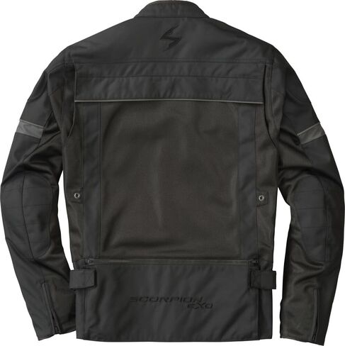ScorpionEXO Cargo Air Men's Lightweight Mesh Motorcycle Riding Jacket Abrasion Resistant with CE-Rated Armor and Cargo Bag (Black - Large) in Saudi Arabia