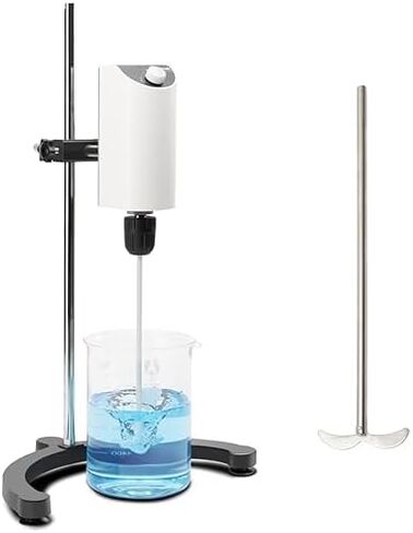 ONiLAB Lab Analog Overhead Stirrer, 10L Capacity, 100-2500rpm Adjustable Speed,Max.Viscosity 10000mpas, Lab Mixer with Overload Protection, Overhead Mixer with Support Stand&Two Stirring Rods,110-220V in Kuwait