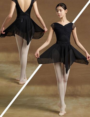 LingTing Women Dance Chiffon Balle Skirt in Saudi Arabia