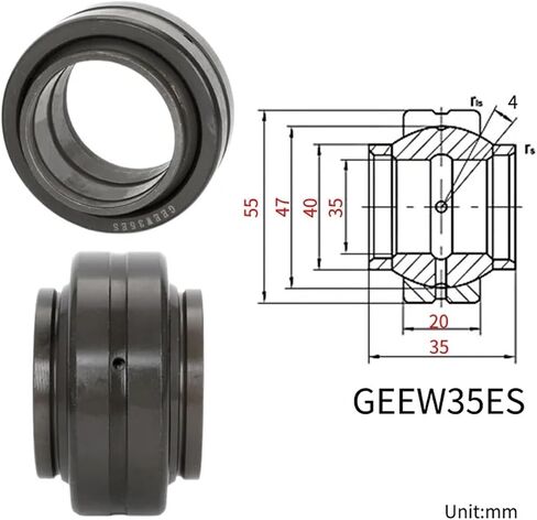 1PCS GE12LO GEEW12ES 12X22X12MM 16 20 25 30 35 40 50 60 ES GE169LO 16x28x16 GE25LO 25X30X42 MMRadial Joint Bearing in Saudi Arabia