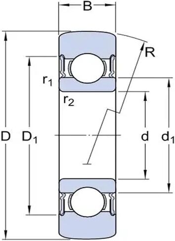 1PCS LR208-2RS LR208NPPU 40X85X18 LR 208 Ball Bearing in Saudi Arabia