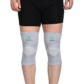 Bamboo Knee Compression Sleeve for Men and Women Bamboo Knee Brace for Men and Women Knee Pain, Gym, Running, Basketball, Meniscus Tear, Sports, Joint Pain Relief, Injury Recovery (20-22inch Thigh)(XXL) in Saudi Arabia