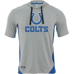 Outerstuff NFL Indianapolis Colts Performance Men's Men Heathered Gray Short Sleeve Hooded T-Shirt in Kuwait