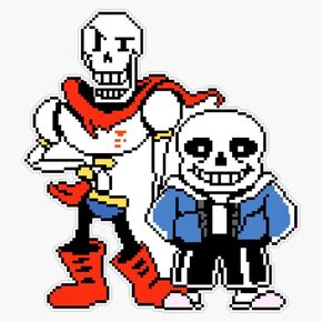 Undertale - Sans and Papyrus Sticker Vinyl Waterproof Sticker Decal Car Laptop Wall Window Bumper Sticker 5" in Kuwait