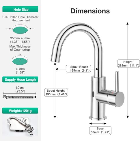 Crea Bar Bar Sink Faucet ، الحمام الأسود Facuets 1 3 ثقوب ، مقبض واحد حنفيات الحمام مع صفيحة سطح السفينة ، 360 درجة من الفولاذ المقاوم للصدأ صنبور المطبخ الصغير للمربعة الصنبور الصغيرة in Saudi Arabia