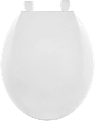 Centoco Elongated Toilet Seat, 6-Pack, Closed Front with Cover, Residential, Plastic, Made in the USA, 1600-001, White in Kuwait