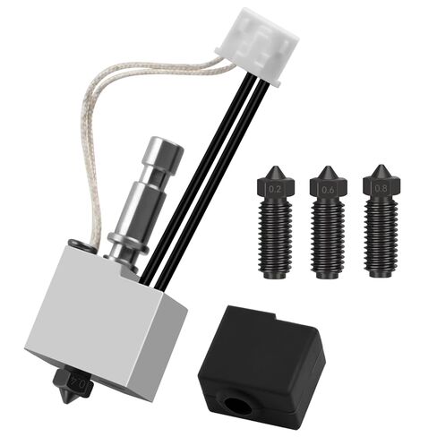 مجموعة HotEnd Att لـ anycubic Kobra S1 Combo/S1C 3D الطابعة مع فوهة نحاسية 0.2،0.4،0.6،0.8 مم ، استبدال Easy Swap End End Extly ، 320 ℃ كتلة التسخين واختلاسها ، مجموعة رأس الطباعة ، مجموعة رأس الأدوات ، in Kuwait