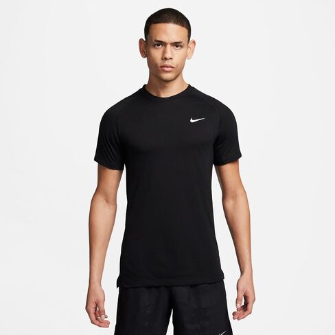 Nike Flex Rep Men's Dri-FIT Short-Sleeve Fitness Top (Black/White, FN2979-010) Size Large in Saudi Arabia