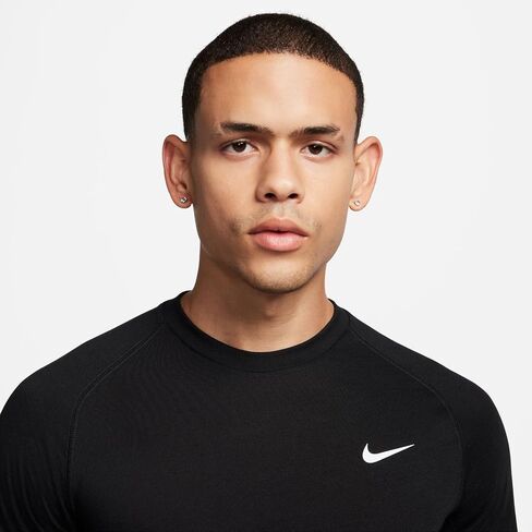 Nike Flex Rep Men's Dri-FIT Short-Sleeve Fitness Top (Black/White, FN2979-010) Size Large in Saudi Arabia