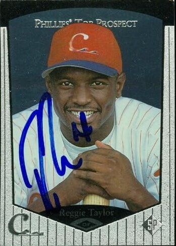 مستودع توقيعه 45761 ريجي تايلور موقعة بطاقة البيسبول فيلادلفيا فيليز 1997 Upper Deck SP رقم .96 in Kuwait