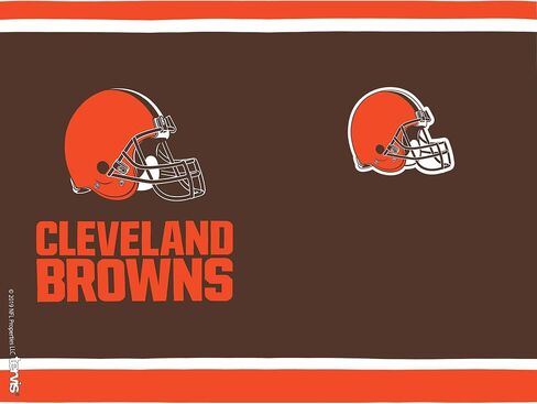 Tervis 1325570 NFL Cleveland Browns - Touchdown Tumbler مع التفاف وغطاء سفر برتقالي ، 24 أوقية - Tritan ، واضح in Saudi Arabia