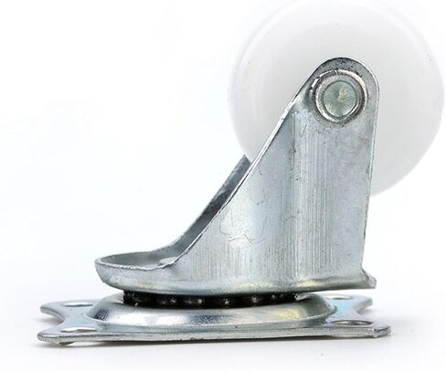 4pcs 10kg عجلات دوارة عالمية 1 بوصة العجلات Castor White Pp Nylon Dual Roller Wheel in Saudi Arabia