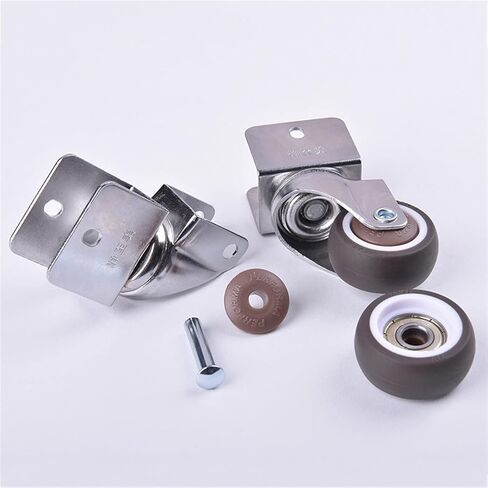 عجلات مع عجلات الفرامل 1 بوصة المطاط الناعم 12-18 مم شظية الأثاث الأثاث الأثاث 4pcs (N0.2،18mm) in Saudi Arabia