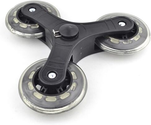 2PCS Trolley Casters Luggage Suitcase Rollers Replacement Wheels Pulley Sliding Rollers(Black) in Saudi Arabia