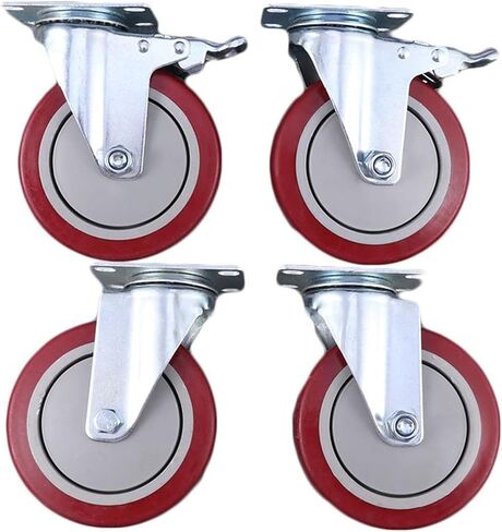 4pcs 5 بوصة الأثاث عجلات العجلات أحادية المحور العجلات دوارة العجلات العجلات العجلات (4pcs-03) in Saudi Arabia