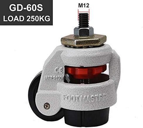 GD-40S 60S 80s عجلات عجلات تعديل المستوى الثقيل مع عجلات صناعية قابلة للخيوط 1pcs (GD-80s) in Saudi Arabia