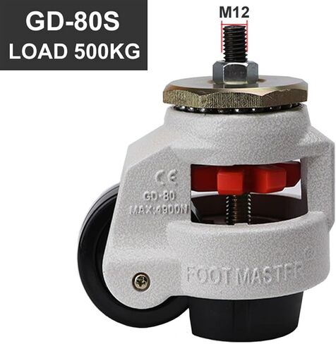 Heavy Duty Level Adjustment Caster/Wheel with Thread Ajustable Industrial Casters 1Pcs(GD-60S) in Saudi Arabia