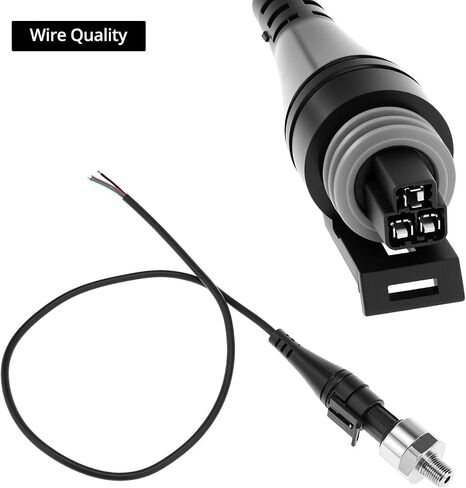 Qwork150 رطل/بوصة مربعة ، مرسل مستشعر محول ضغط زيت الوقود 1/8 "-27 npt مع مجموعة تسخير ، إخراج 0.5V-4.5V in Kuwait