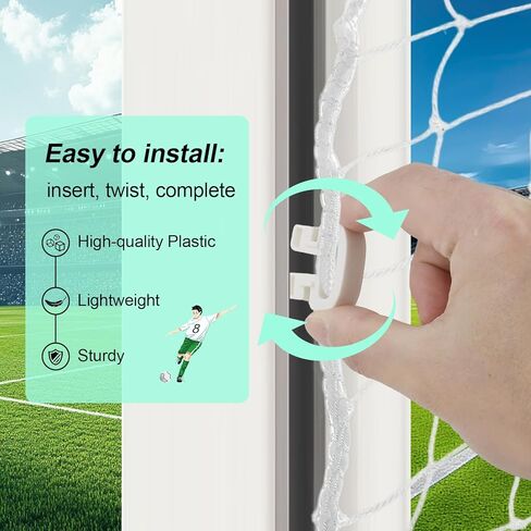 مقاطع صافية لكرة القدم المثالية للهدف ، مقاطع كرة القدم على أنظمة Net Systems - متينة Nylon Soccer Lock Clips ، وملحقات التدريب والاستبدال in Kuwait