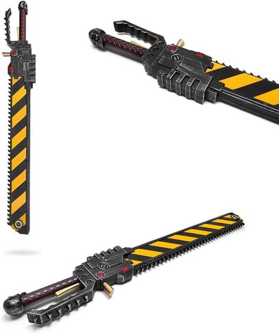 40 '' Fantasy Wh40k War Chainsaw Hammer Foam Sword مثالية لحفل حدث أزياء ألعاب Videog in Kuwait