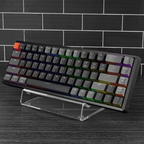 Geekria Keyboard Display Stand, Acrylic Mechanical Gaming Keyboard Holder for 60%, 75%, 80%, 96% Computer Keyboard (Transparent) in Saudi Arabia