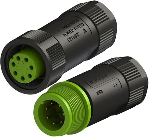 10 PCS/Set Waterproof IP68 M20 7 Pin Electrical 5A 125V Cable Industrial Power and Signal Wire Connector Female Plug Male Socket(Ec07681-2012-af 5a) in Saudi Arabia