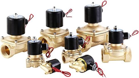 DN15 DN20 DN25 BRASS ELECTRAL SLENOID VALVE 1/2 quot ؛ 3/4 quot ؛ 1 quot ؛ عادةً ما يتم إغلاق الهوائية للهواء المائي 12 فولت 24V 220V 1PCs (DC12V ، 0.5 بوصة) in Saudi Arabia