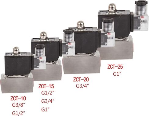 Piston Type Antiseptic Acid Solenoid Valve,Stainless Steel Normally Closed Water Liquid Oil Gas Steam 2 Way Valves, 150 C 1Pcs(AC 24V,1 Inch) in Saudi Arabia
