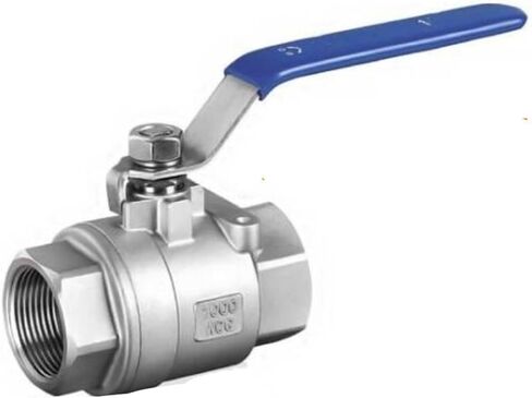 BSPT 1/4 quot; 3/8 quot; 1/2 quot; 3/4 quot; 1 quot; 1-1/4 quot; Female Stainless Steel SS304 2P/1P Full Port Ball Valve with Vinyl Handle Thread Valves 1Pcs(1P Female thread,3/8 Inch) in Saudi Arabia