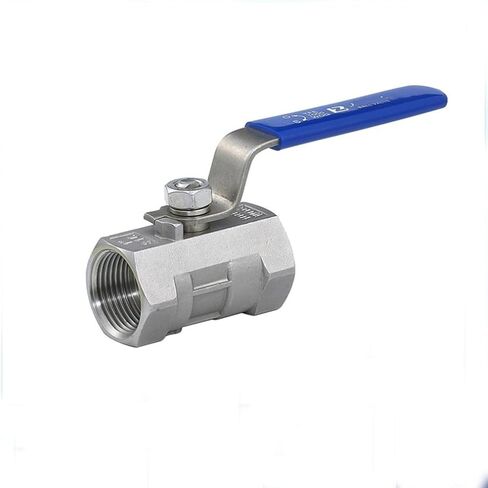 BSPT 1/4 quot; 3/8 quot; 1/2 quot; 3/4 quot; 1 quot; 1-1/4 quot; Female Stainless Steel SS304 2P/1P Full Port Ball Valve with Vinyl Handle Thread Valves 1Pcs(1P Female thread,3/8 Inch) in Saudi Arabia