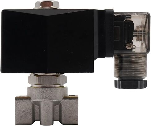 0.5~150 Bar 304 Stainless Steel High Pressure Normally Closed Solenoid Valve Orifice 6mm G or NPT 1/4quot; AC220V DC12V DC24V 1Pcs(NPT-DC 24V) in Saudi Arabia