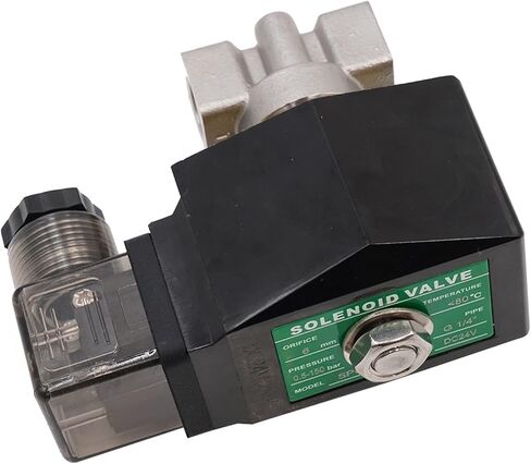 0.5~150 Bar 304 Stainless Steel High Pressure Normally Closed Solenoid Valve Orifice 6mm G or NPT 1/4quot; AC220V DC12V DC24V 1Pcs(NPT-DC 24V) in Saudi Arabia