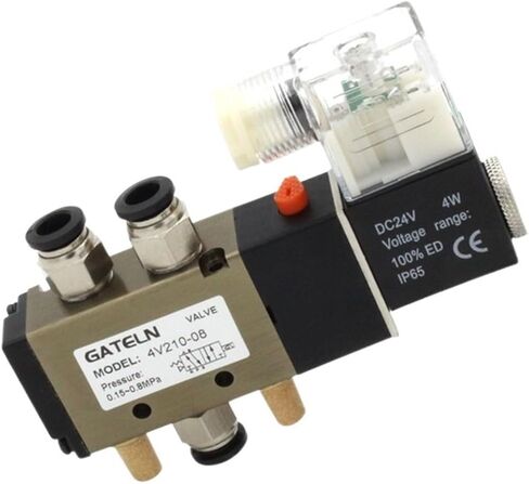 4V210-08 air Solenoid Valve 5-Way 2-Position Gas Pneumatic Solenoid Valve 220V Port 1/4" Solenoid Valve(with 12mm Fittings) in Saudi Arabia