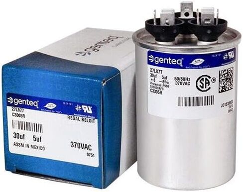 100335-02 - 30 + 5 UF MFD 370 VALT VAC - Lennox Round Dual Run Empgrade in Saudi Arabia