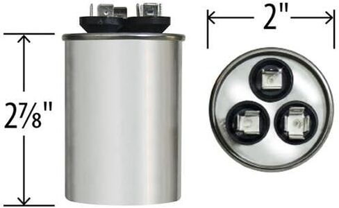 100335-02 - 30 + 5 UF MFD 370 VALT VAC - Lennox Round Dual Run Empgrade in Saudi Arabia