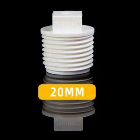 20pcs أبيض 1/2 بوصة أنبوب PVC قابس الخيط الذكور ، PVC الذكور غطاء نهاية أنبوب الخيوط ، PVC الذكور محول المواقد محول الخيط إغلاق أنبوب المياه لخط مياه السباكة ， تجهيزات الأنابيب (الصناعية والعلمية) in Saudi Arabia