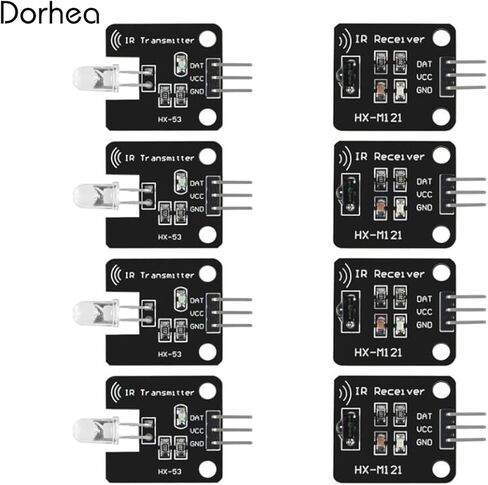 Dorhea 4 قطعة الرقمية 38 كيلو هرتز Ir وحدة الاستقبال الاستشعار + 4 قطعة 38 كيلو هرتز Ir الارسال وحدة الاستشعار كيت لبنة البناء الإلكترونية in Saudi Arabia
