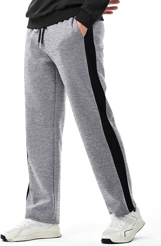 JMIERR Men's Sweatpants Color Block Stripes Tapered Trousers Drawstring Waist Casual Stretch Track Pants in Kuwait