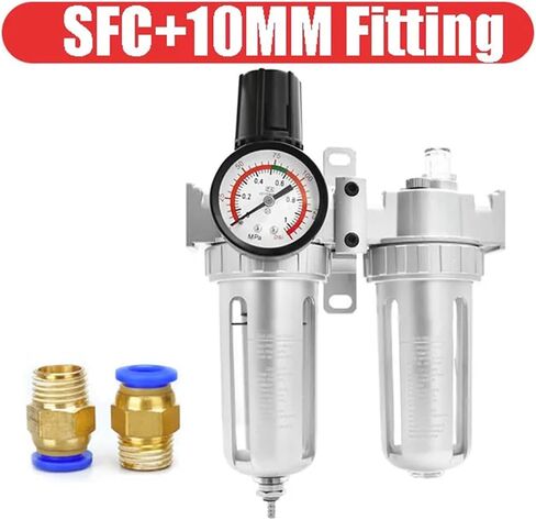 SFC400 1/2 SFC300 SFC200 1/4 ضاغط الهواء مرشح منظم زيت فاصل مياه الفاصل منظم الأجزاء الهوائية (SFC W PC6 ، SFC300) in Saudi Arabia