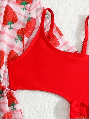 قطعة Swimsist Girl One One Swimsuit ، طباعة الفراولة المقطوعة in Saudi Arabia