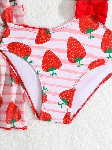 قطعة Swimsist Girl One One Swimsuit ، طباعة الفراولة المقطوعة in Saudi Arabia