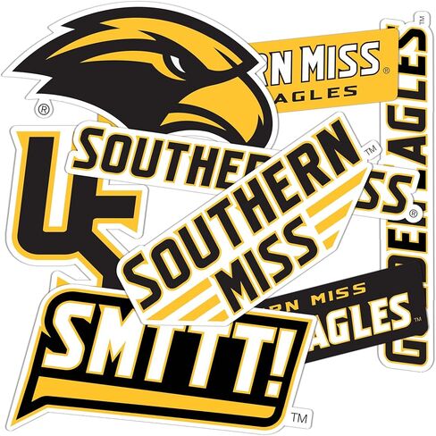 Desert Cactus University of Southern Mississippi Sticker USM Golden Eagles Vinyl Scals Laptop Gater Bottle Scrapbook T2 (Type 2-2) in Kuwait