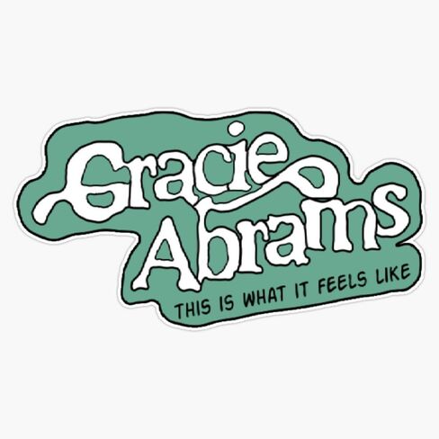 Gracie Abrams This is What It Feels Like Sticker Vinyl Waterproof Sticker Decal Car Laptop Wall Window Bumper Sticker 5" in Saudi Arabia