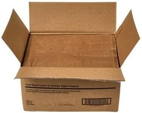 Liner, Wax Kraft Paper for Sanitary Receptacle, 500/cs HOS260 in Saudi Arabia