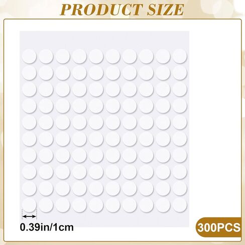 600pcs الرغوة نقاط مزدوجة اللصق ، دوائر النقطة الرغوية المصغرة ذاتيا ، شريط إيفا مستديرة لبطاقات التزيين الجدارية بطاقات عيد ميلاد دعوة ديي-أبيض in Saudi Arabia
